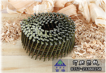 Roofing coiled nails